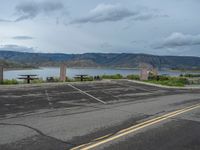 Colorado, USA Landscape: Road by the Lake