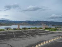 Colorado, USA Landscape: Road by the Lake