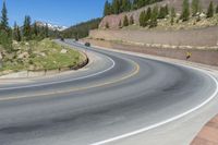 Colorado USA Road and Mountains Landscape 001