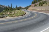 Colorado, USA Road Through Mountains Landscape