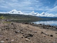 Scenic Landscape in Colorado, USA: Majestic Mountains and Crystal Clear Lake