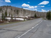 Colorado Winter Landscape: A Snowy Road