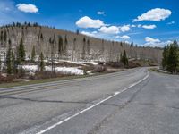 Colorado Winter Landscape: A Snowy Road