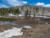 Colorado Winter Landscape: Snow and Clouds