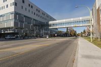 this is an image of a commercial building in canada, seen from the street view