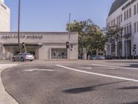 this is an image of a commercial street corner in the city of la jolla