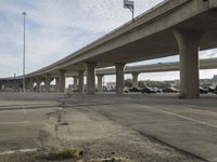 Concrete Bridge on Highway, Chicago, Illinois