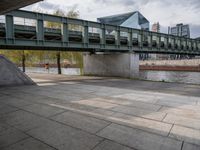 Concrete Bridge in Urban Space Berlin, Europe