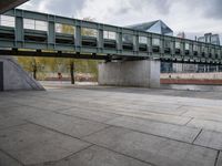 Concrete Bridge in Urban Space Berlin, Europe