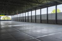 Concrete Parking Deck with Metal Roof Shade 001