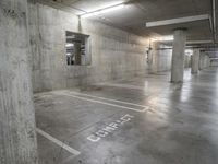 Concrete Parking Lot in Los Angeles, California