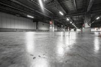 Concrete Parking Lot with Low Ceiling