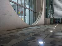 Concrete Road Under Artificial Light in Berlin