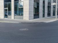 Concrete Road and Asphalt in Berlin City