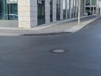 Concrete Road and Asphalt in Berlin City