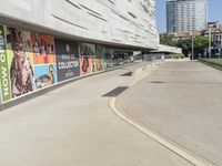 Concrete Road and Asphalt in Downtown