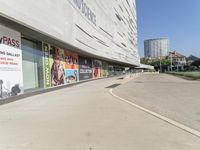 Concrete Road and Asphalt in Downtown