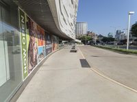 Concrete Road and Asphalt in Downtown