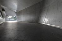 Concrete Road and Asphalt Surface Tunnel