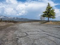 Concrete Road to Campground by the Lake in Utah