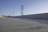 Concrete Road Along the Los Angeles River