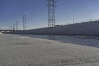 Concrete Road Along the Los Angeles River