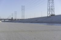 Concrete Road Along the Los Angeles River