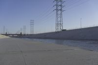 Concrete Road Along the Los Angeles River