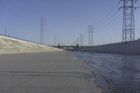 Concrete Road Along the Los Angeles River