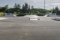 Concrete Skatepark in Toronto, Ontario, Canada