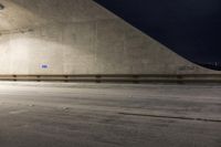 Concrete Street Illuminated by Street Lights