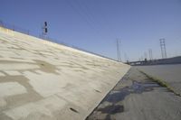 Concrete Street by the Los Angeles River: A Hub of Infrastructure