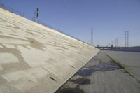 Concrete Street by the Los Angeles River: A Hub of Infrastructure