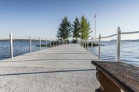 Concrete Walkway Along the Coast of Lake Ontario in Toronto