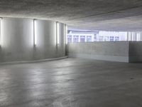 Concrete Wall in Parking Garage in Berlin