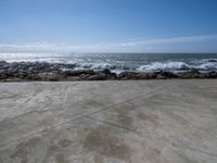 Concrete Wall in Porto's European Coastline