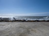 Concrete Wall in Porto's European Coastline