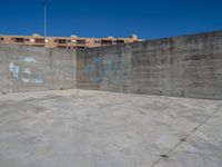 Concrete Wall in Porto, Portugal's Coastal Line