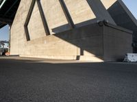 Concrete Walls under Clear Los Angeles Skies