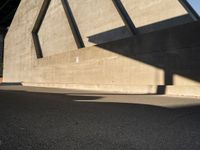 Concrete Walls under Clear Los Angeles Skies