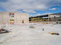 construction workers work on a new home and commercial development in the city of aurora, colorado