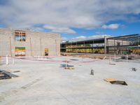 construction workers work on a new home and commercial development in the city of aurora, colorado