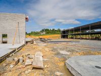 Construction Site: Dirt Area with Gravel