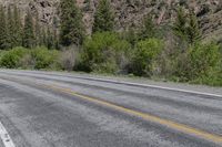 Road through Forests and Mountains in Crested Butte