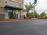 the parking lot of an office has no sidewalks to walk in, so no traffic