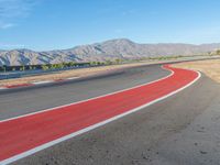 Curve of Road at Dawn in the USA