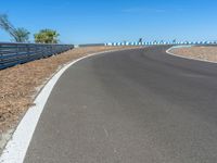 Curve on Race Track: Perfect Asphalt for Racing Enthusiasts