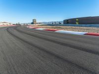 Curve in USA Race Track: A Panoramic View