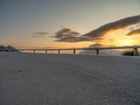 Curved Asphalt Road in Majorca, Spain at Dawn