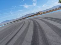 Curved Asphalt Road in USA